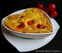 Clafoutis aux Tomates Cerises Rties et Feta