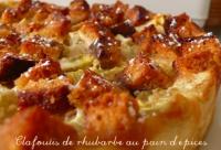 Clafoutis de Rhubarbe au Pain dpices