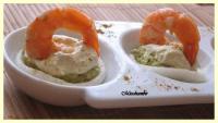 Crevettes  la Mousse de Courgettes, Chantilly au Curry