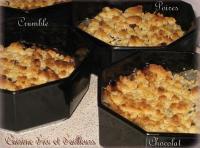 Crumble Express Poires et Chocolat