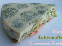 Flan de Brocolis et Saumon fum