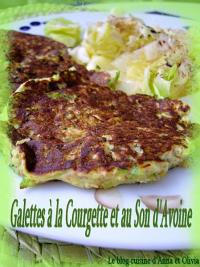 Galettes  la Courgette et au Son d\'Avoine