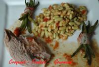 Gigot d\'Agneau, Flageolets et Fagots de Haricots Verts