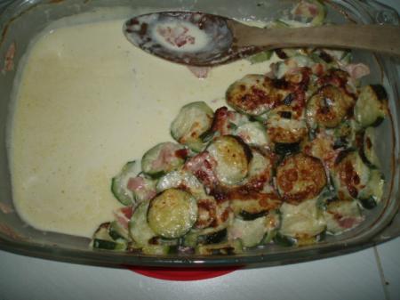 Gratin de Courgettes et Jambon