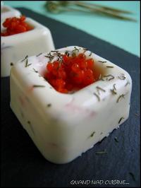 Mini Panna-Cotta au Saumon fum