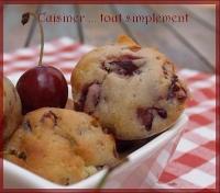 Muffins Cerises et Chocolat Blanc 