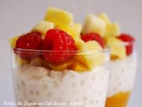 Perles du Japon au Lait de Coco, Mangues et Fruits