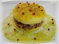 Polenta au Fromage et Confit de Canard, Sauce  lOrange