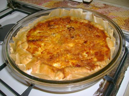 Quiche aux Lardons et Tomates Confites