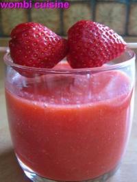 Smoothie aux Fraises