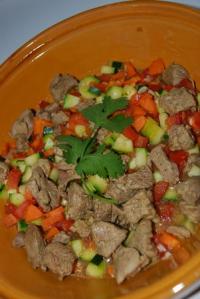 Tajine d\'Agneau  la Coriandre et ses Petits Lgumes