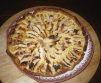 Tarte aux Pommes sur Crme au Beurre de Cacahutes