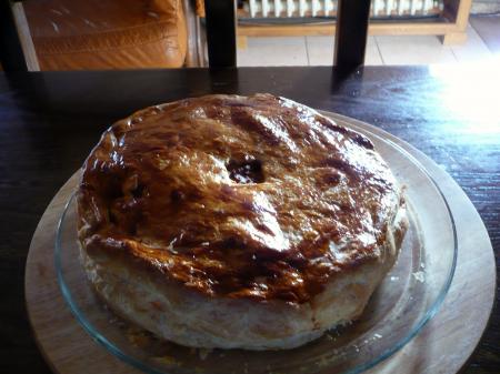 Tourte au Poulet, Pommes de Terre et Carottes