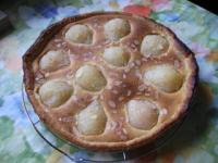 Tarte fondante aux poires et amandes