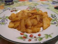 Pommes caramlises flambes