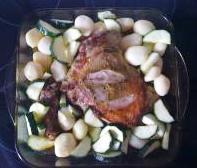 paule d\'Agneau aux Pommes de Terre et Courgettes