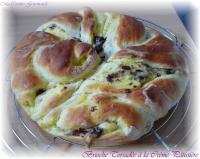 Brioche Torsade  la Crme Ptissire et aux Ppites de Chocolat