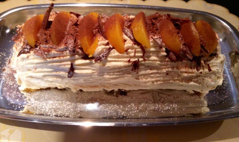 Bche aux fruits et mascarpone