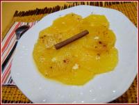 Carpaccio d\'oranges au miel et aux pices