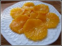 Carpaccio d\'oranges au sucre de canne