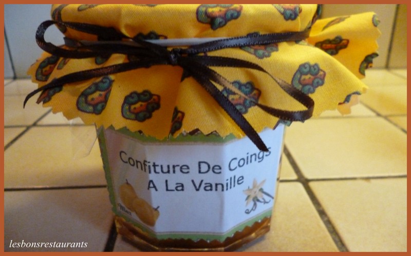 Confiture de coings  la vanille et au citron