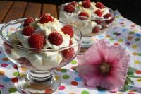 Coupes de Mascarpone aux Framboises