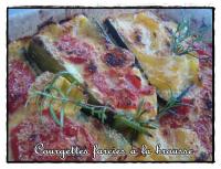 Courgettes farcies  la Brousse