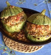 Courgettes Rondes Farcies aux pices