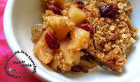 Crumble aux Crales, Pommes et Canneberges 