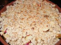 Crumble aux pommes et pain d\'pices