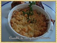 Crumble de Courgettes au Boursin