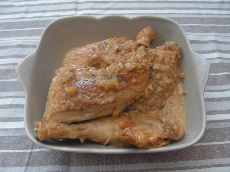 Cuisses de Poulet  la Crme d\'chalotes