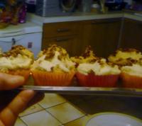 Cupcakes aux clats de noix et crme