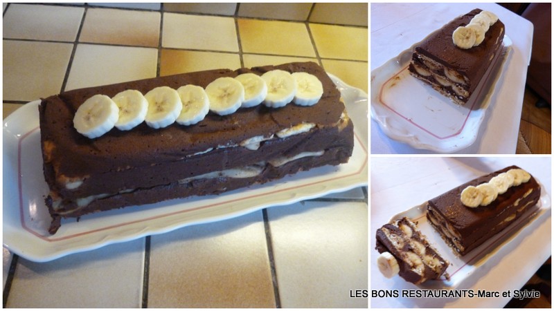 Entremets chocolat-banane