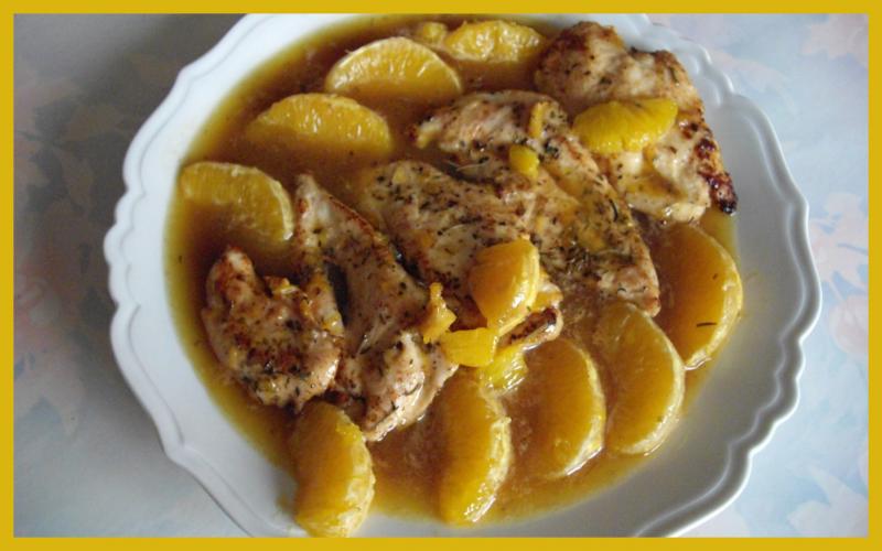 Filets de Dinde aux Oranges, Sauce Grand Marnier