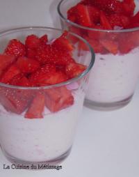 Fraises au Fromage Blanc Aromatis  la Barbapapa