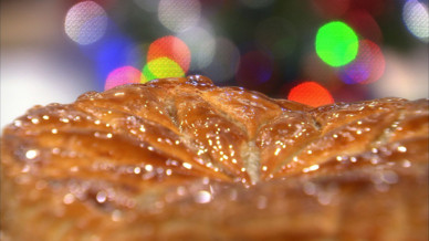 Galette des Rois  la Crme d\'Amandes aux Poires et corce d\'Orange Sche