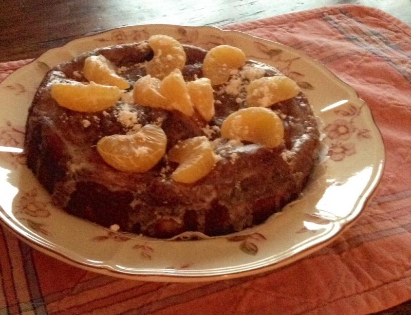 Gteau aux amandes et mandarine 