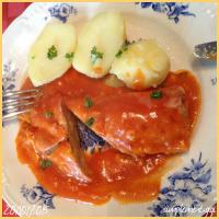 Gratin de cleris  la sauce tomate