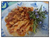 Gratin de courge de Siam  la bolognaise