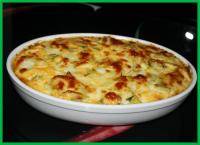 Gratin de courgettes, lardons et comt