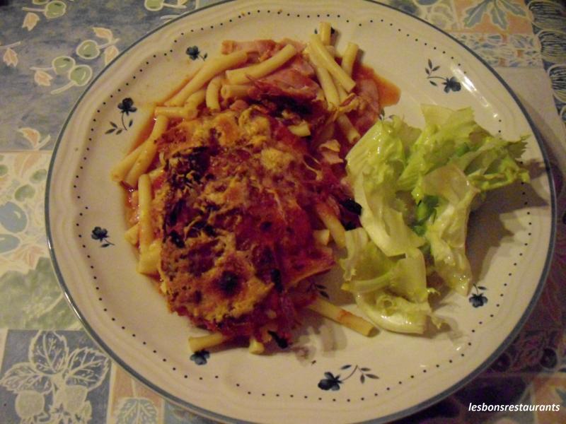 Gratin de macaronis au Jambon