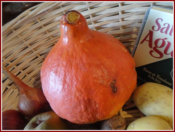 Gratin de potimarron aux pommes, saint-agur et noix