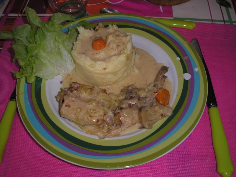 Lapin sauce Poulette