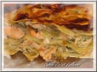 Lasagnes de Saumon aux Poireaux et  l\'Aneth 