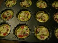 Minis Tartelettes au Courgette, Tomate et Jambon