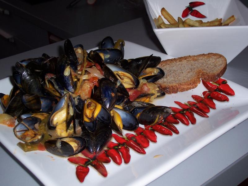 Moules Faon Basquaise