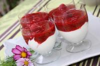 Mousse de Fromage Blanc aux Framboises