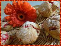 Muffins aux Fraises et Chocolat Blanc