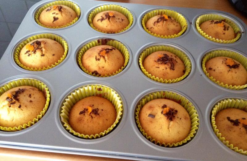 Muffins aux zestes et jus d\'Orange